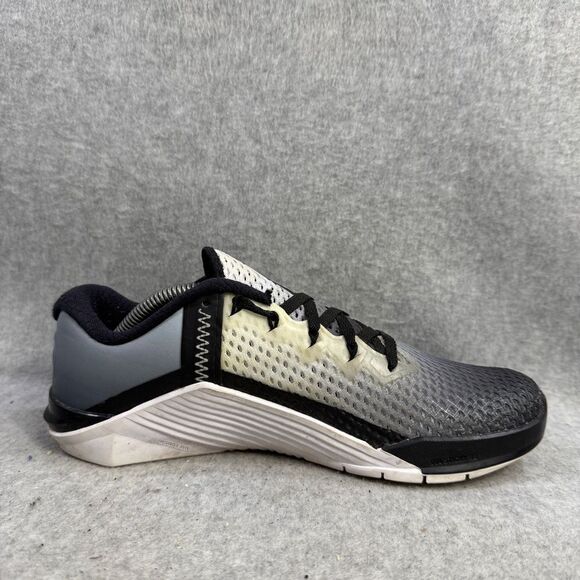 Nike Shoes Womens Size 7 Metcon 6 Black White Crossfit Workout Running Sneakers - Picture 6 of 9